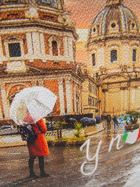 YESBAG Borsa hobo a spalla con tascona rome raining - Borse Donna