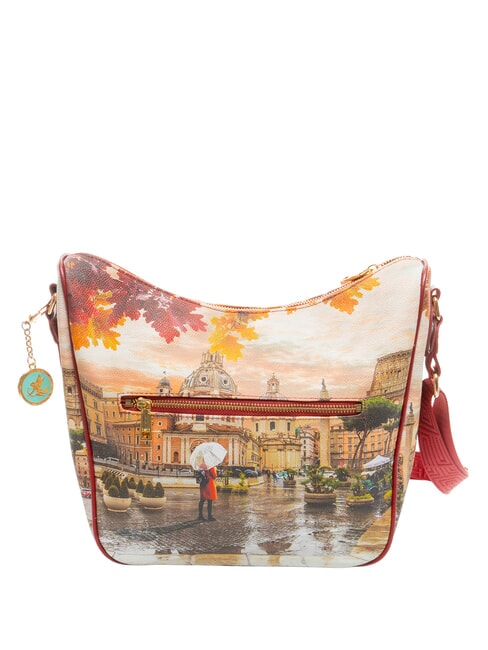 YESBAG Borsa hobo a spalla con tascona rome raining - Borse Donna