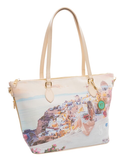 YESBAG Borsa shopping media a spalla greece sunset - Borse Donna