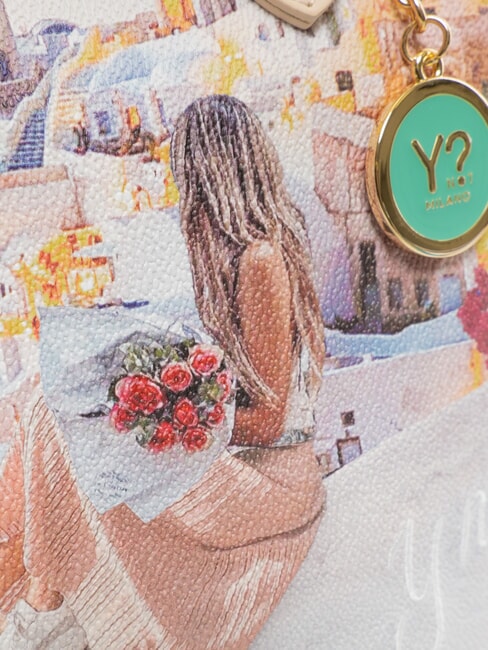 YESBAG Borsa shopping media a spalla greece sunset - Borse Donna