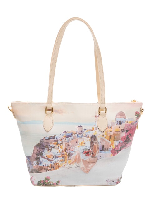 YESBAG Borsa shopping media a spalla greece sunset - Borse Donna