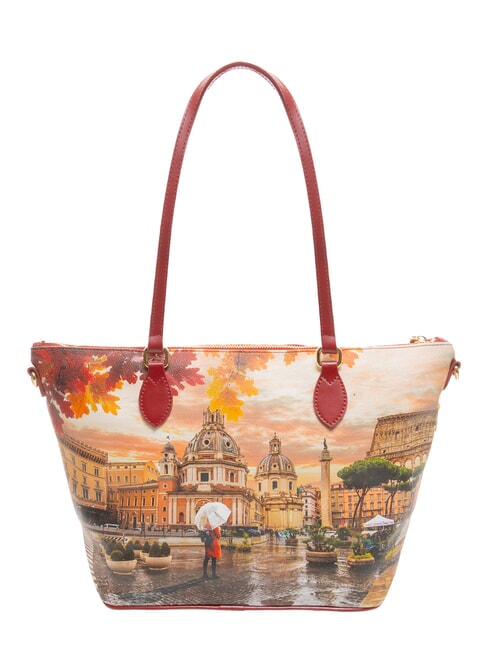 YESBAG Borsa shopping media a spalla rome raining - Borse Donna