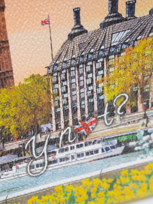 YESBAG Pochette media con polsierina yellow flower - Borse Donna