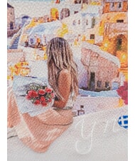 YNOT YESBAG Pochette con tracolla metallica greece sunset - Borse Donna - 3