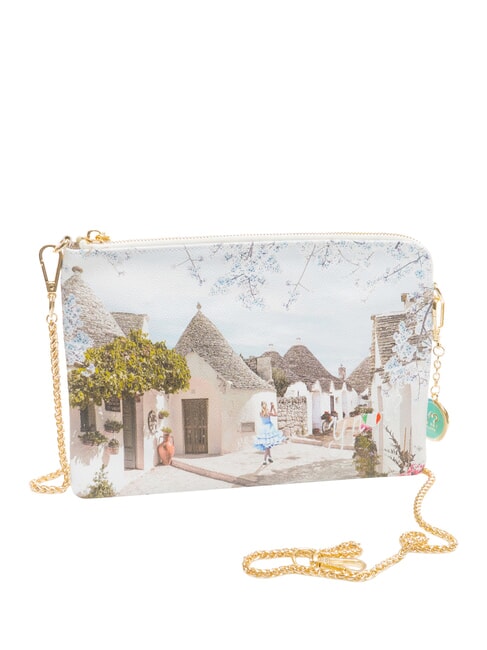 YESBAG Pochette con tracolla metallica alice in trulli - Borse Donna