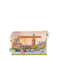 YNOT YESBAG Pochette con tracolla metallica yellow flower - Borse Donna - 4