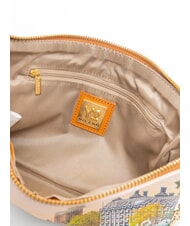 YNOT YESBAG Pochette con tracolla metallica yellow flower - Borse Donna - 5