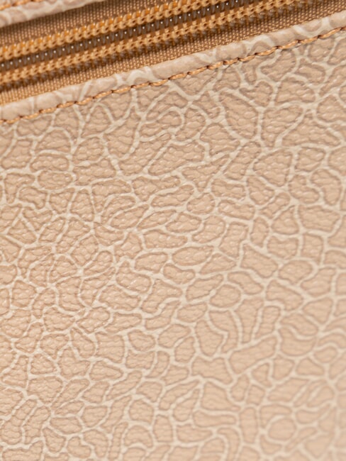 LUX Pochette con polsierina e tasca caramel - Borse Donna