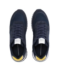 TOMMY HILFIGER TH Sneakers in pelle sued e tessuto desert sky - Scarpe Uomo - 5