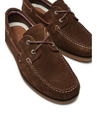 TOMMY HILFIGER TH BOAT CORE Mocassini in pelle suede legacy brown - Scarpe Uomo - 3