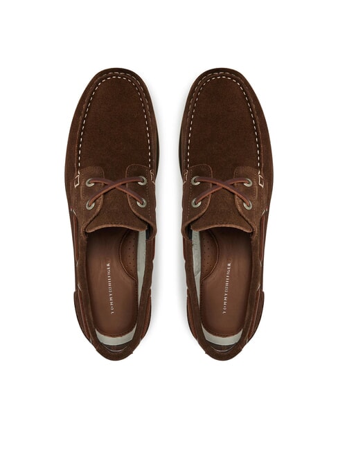 TH BOAT CORE Mocassini in pelle suede legacy brown - Scarpe Uomo