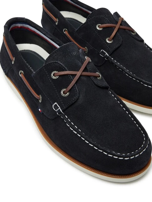 TH BOAT CORE Mocassini in pelle suede desert sky - Scarpe Uomo