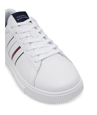 TOMMY HILFIGER MODERN CUPSOLE STRIPES Sneakers in pelle white - Scarpe Uomo - 3