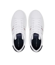 TOMMY HILFIGER MODERN CUPSOLE STRIPES Sneakers in pelle white - Scarpe Uomo - 4
