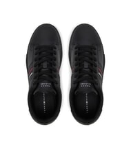 TOMMY HILFIGER MODERN CUPSOLE STRIPES Sneakers in pelle black - Scarpe Uomo - 4