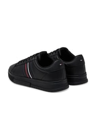 TOMMY HILFIGER MODERN CUPSOLE STRIPES Sneakers in pelle black - Scarpe Uomo - 5
