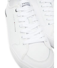 TOMMY HILFIGER CORE CORPORATE Sneakers in pelle white - Scarpe Uomo - 3