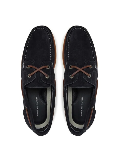 TH BOAT CORE Mocassini in pelle suede desert sky - Scarpe Uomo