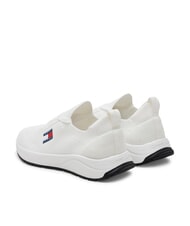 TOMMY HILFIGER THJ KNITTED Sneakers in tessuto ecru - Scarpe Uomo - 5