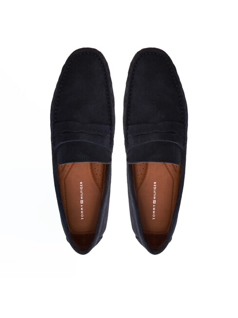 CASUAL DRIVER Mocassini in pelle suede desert sky - Scarpe Uomo