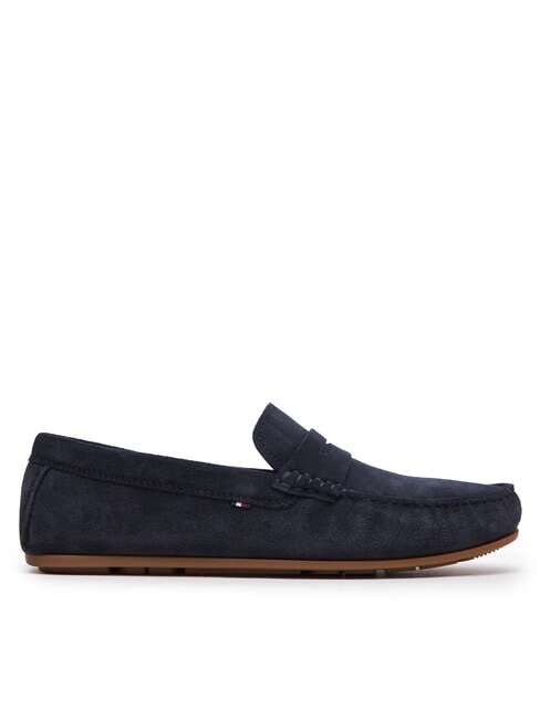 CASUAL DRIVER Mocassini in pelle suede desert sky - Scarpe Uomo