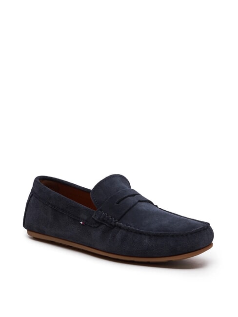 CASUAL DRIVER Mocassini in pelle suede desert sky - Scarpe Uomo