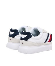 TOMMY HILFIGER LIGHT CUPSOLE MIX Sneakers in pelle bright white/andorra - Scarpe Uomo - 3