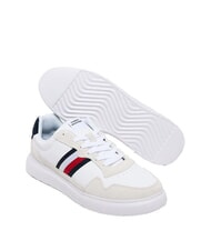 TOMMY HILFIGER LIGHT CUPSOLE MIX Sneakers in pelle bright white/andorra - Scarpe Uomo - 5