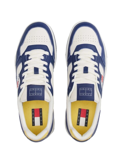 TOMMY JEANS Cupsole Sneakers in pelle velvet blue - Scarpe Uomo