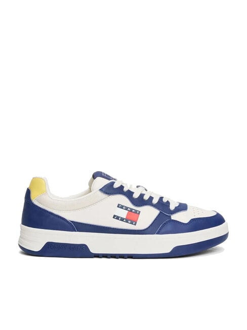 TOMMY JEANS Cupsole Sneakers in pelle velvet blue - Scarpe Uomo