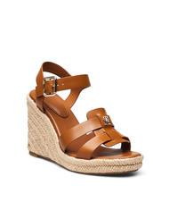 TOMMY HILFIGER TH Sandali pelle alti zeppa espadrillas - Scarpe Donna