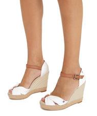 TOMMY HILFIGER BASIC Sandali espadrillas alti open toe ecru - Scarpe Donna - 7