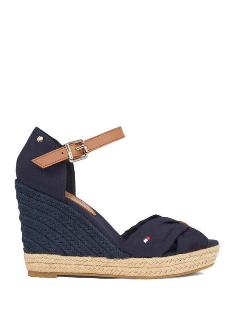 BASIC Sandali espadrillas alti open toe space blue - Scarpe Donna