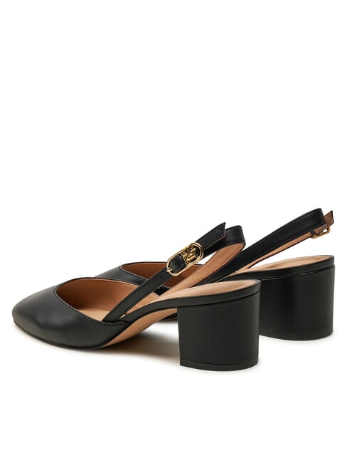 ELEGANT D&eacute;collet&eacute; sling-back in pelle black - Scarpe Donna