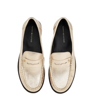 TOMMY HILFIGER TH METALLIC Mocassini in pelle metallizzata gold - Scarpe Donna - 3