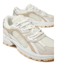 TOMMY HILFIGER MODERN RUGGED Sneakers runner palm tree aop ivory silk - Scarpe Donna - 3