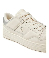 TOMMY HILFIGER TH Sneakers chunky donna in pelle ivory petal - Scarpe Donna - 3