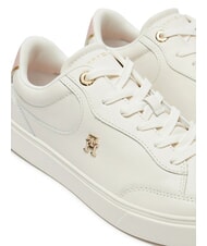 TOMMY HILFIGER ESSENTIAL CHIC COURT Sneakers donna in pelle ancient white - Scarpe Donna - 3