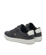 TOMMY HILFIGER ESSENTIAL CHIC COURT Sneakers donna in pelle black - Scarpe Donna - 5