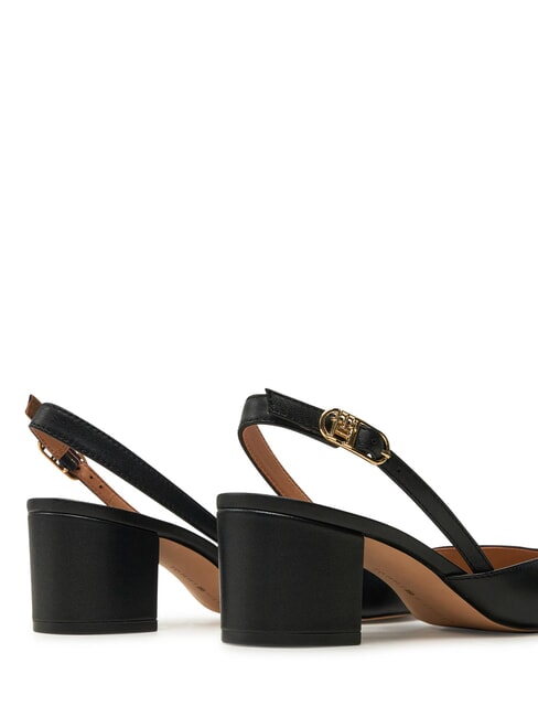 ELEGANT D&eacute;collet&eacute; sling-back in pelle black - Scarpe Donna