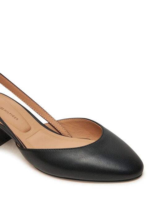 ELEGANT D&eacute;collet&eacute; sling-back in pelle black - Scarpe Donna