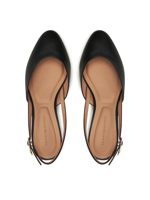 ELEGANT D&eacute;collet&eacute; sling-back in pelle black - Scarpe Donna