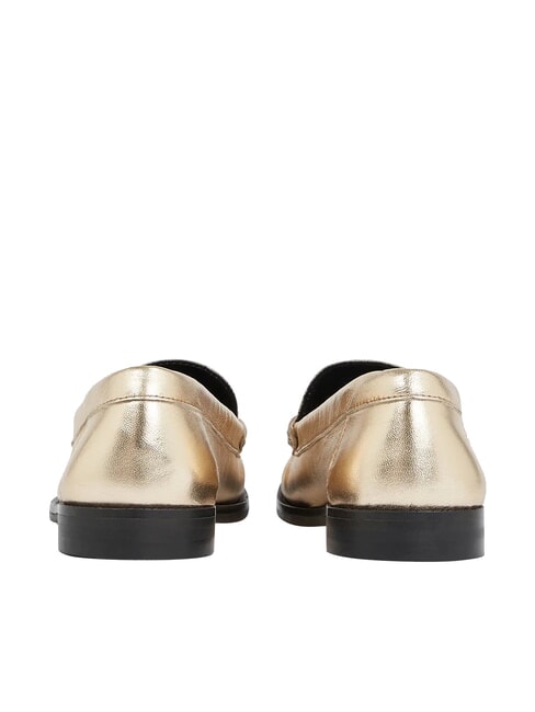 TH METALLIC Mocassini in pelle metallizzata gold - Scarpe Donna