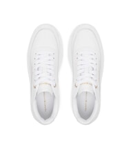 TOMMY HILFIGER MODERN COURT Sneakers platform in pelle white - Scarpe Donna - 4