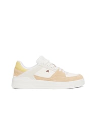 TOMMY HILFIGER BASKET MIX Sneakers donna ancient white/clayed pebble - Scarpe Donna - 3