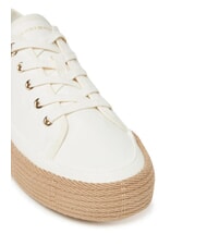 TOMMY HILFIGER TH Sneakers epadrillas in tela ancient white - Scarpe Donna - 3