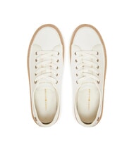 TOMMY HILFIGER TH Sneakers epadrillas in tela ancient white - Scarpe Donna - 4