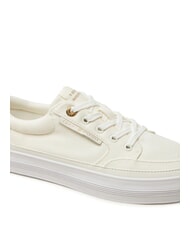 TOMMY HILFIGER ESSENTIAL Sneakers platform in canvas ecru - Scarpe Donna - 3