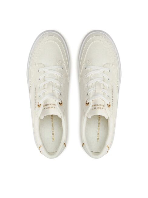 ESSENTIAL Sneakers platform in canvas ecru - Scarpe Donna