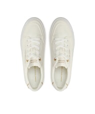 TOMMY HILFIGER ESSENTIAL Sneakers platform in canvas ecru - Scarpe Donna - 4